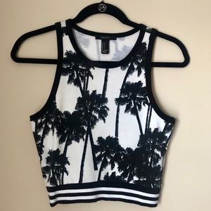 Palm Tree Crop Top